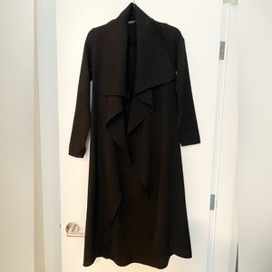 Fashion Nova Long Black Duster Jacket